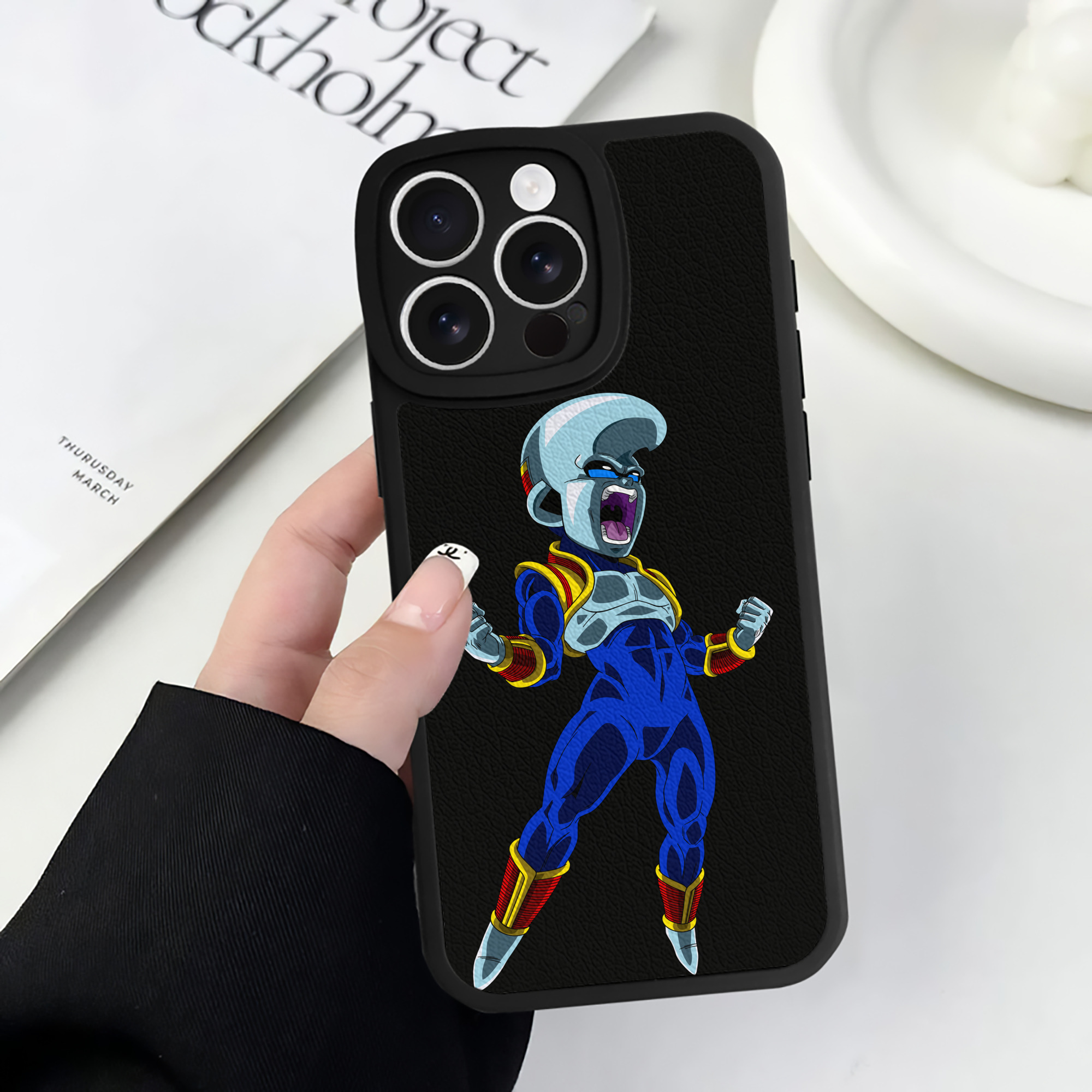 （画像用） ドラゴンボール DRAGON BALL 【iPhone 16シリーズ対応】シリコンスマホケース（レザー調） 材質：シリコン